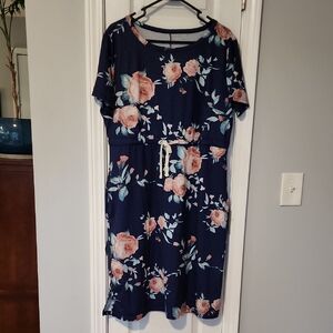 Floral Navy Dress